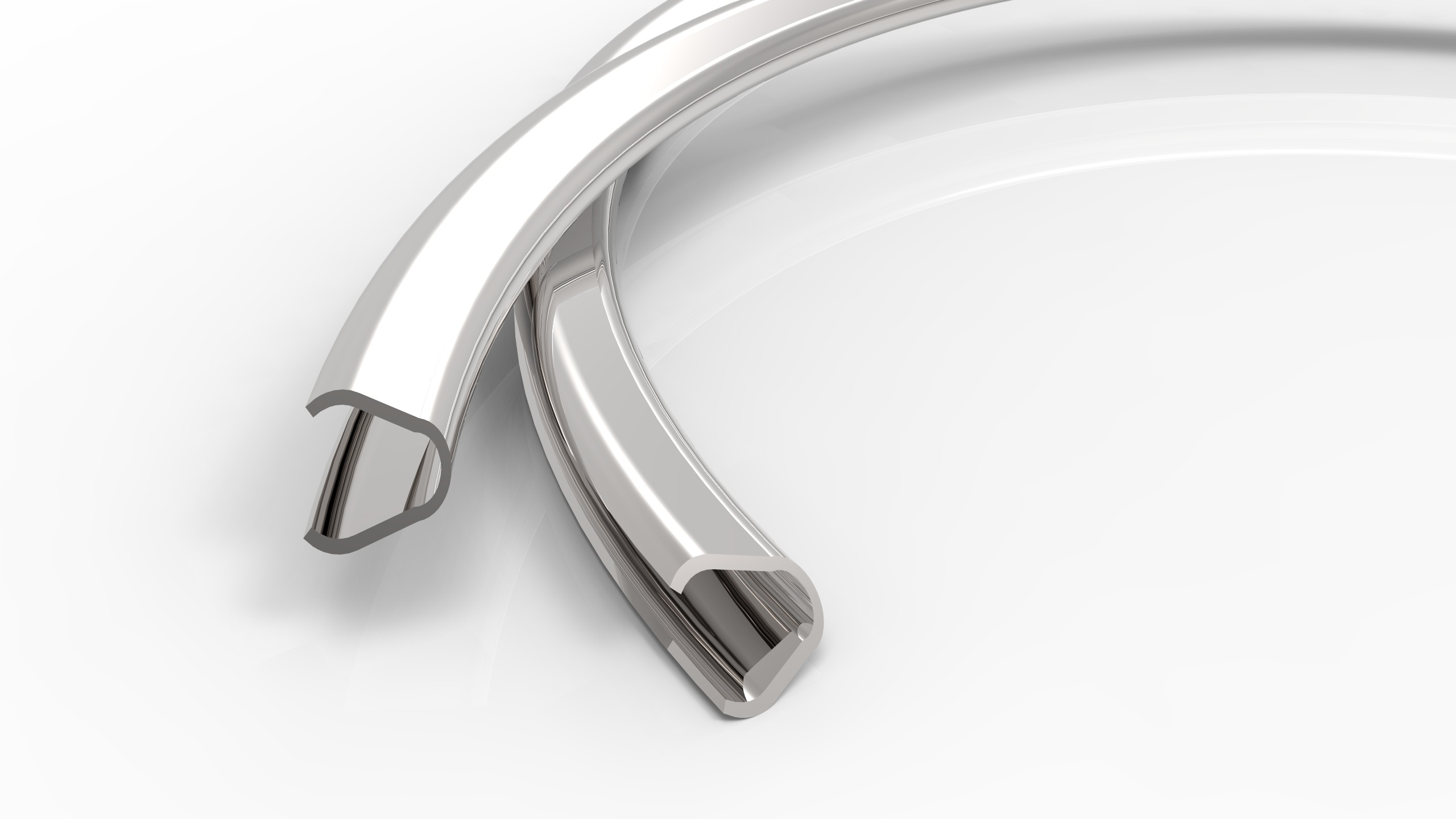 V Shaped Metal O-Rings (W/O Spring) Made From Sheet - External Pressure